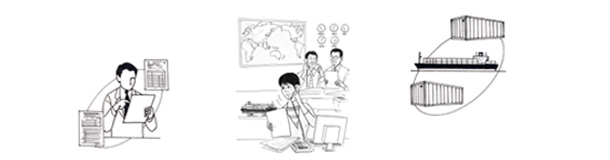 貿易事務イメージ