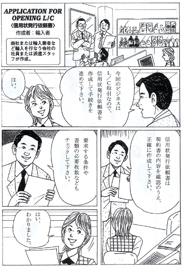 信用状発行依頼書